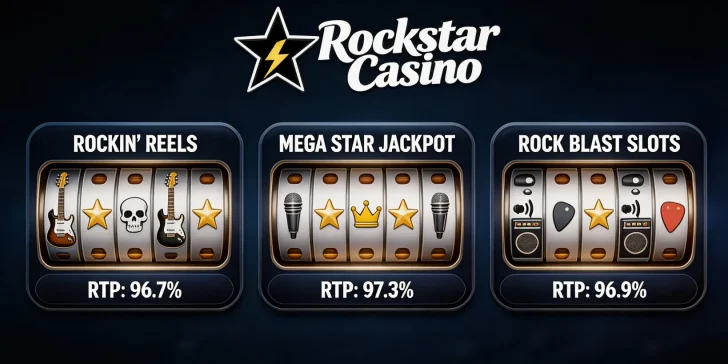 Os melhores caça-níqueis Rockstar Casino: os jogos mais populares com alto RTP - 1